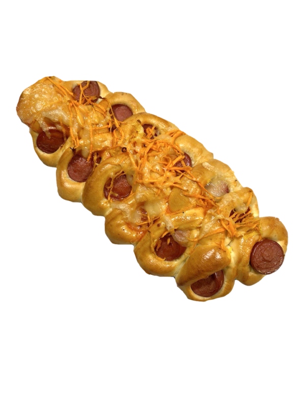 Булочка "Гусеничка" з сосиской